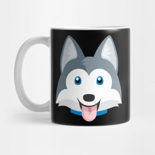 Siberian Husky - Cute Puppy Face for Dog Lovers Mug